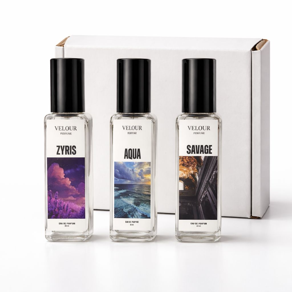 Velour Perfume Summer Trio Pack – Zyris + Savage + Aqua 20ML